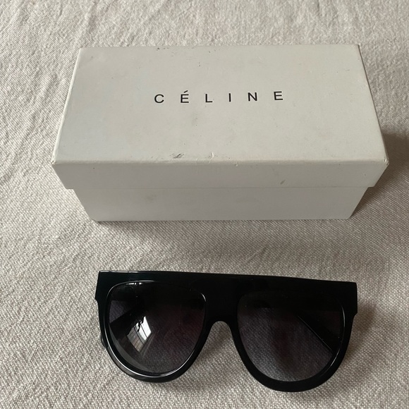 Celine Shadow Sunglasses - Oversize, Black Acetate - Picture 2 of 6